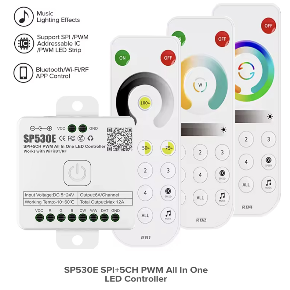 Wifi Led Dimmer - SP530E All In One LED Controller