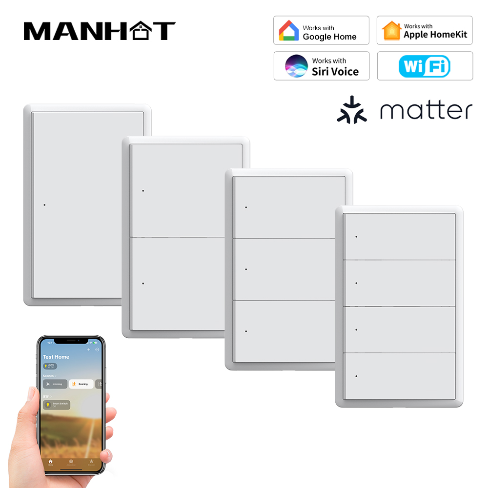 Smart Home Integration - MANHOT Homekit WiFi Smart Switch No