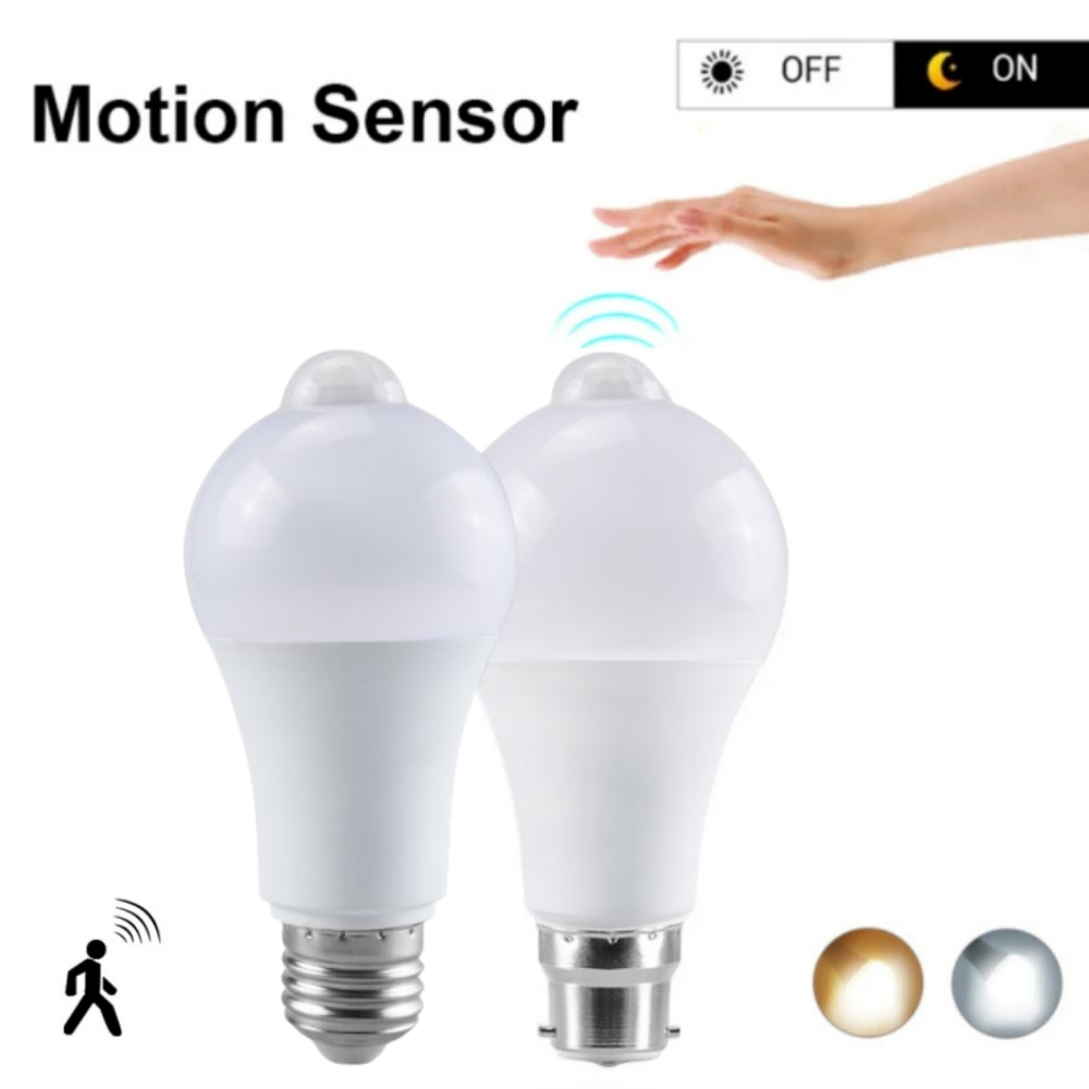 Smart Home Lighting Control - PIR Motion Sensor LED Light Bulb