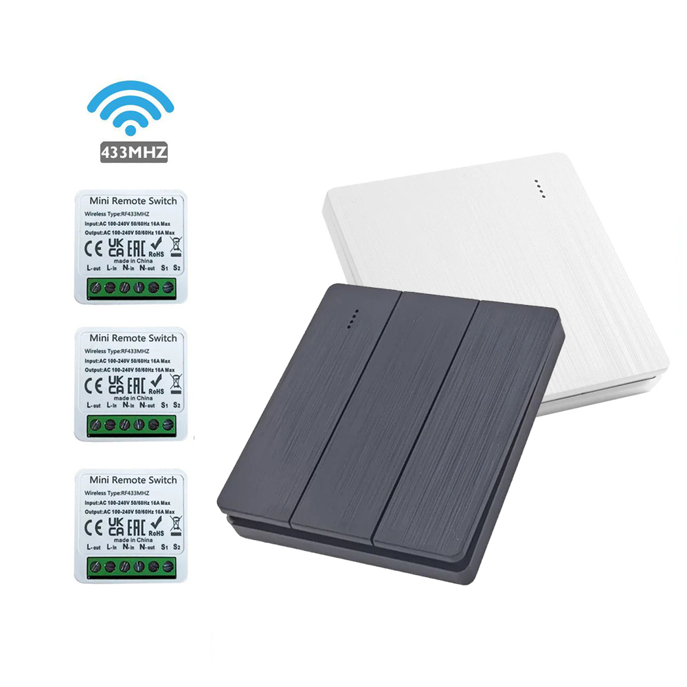 Smart Home Ventilation - 433Mhz RF 86 Wall Panel Switch