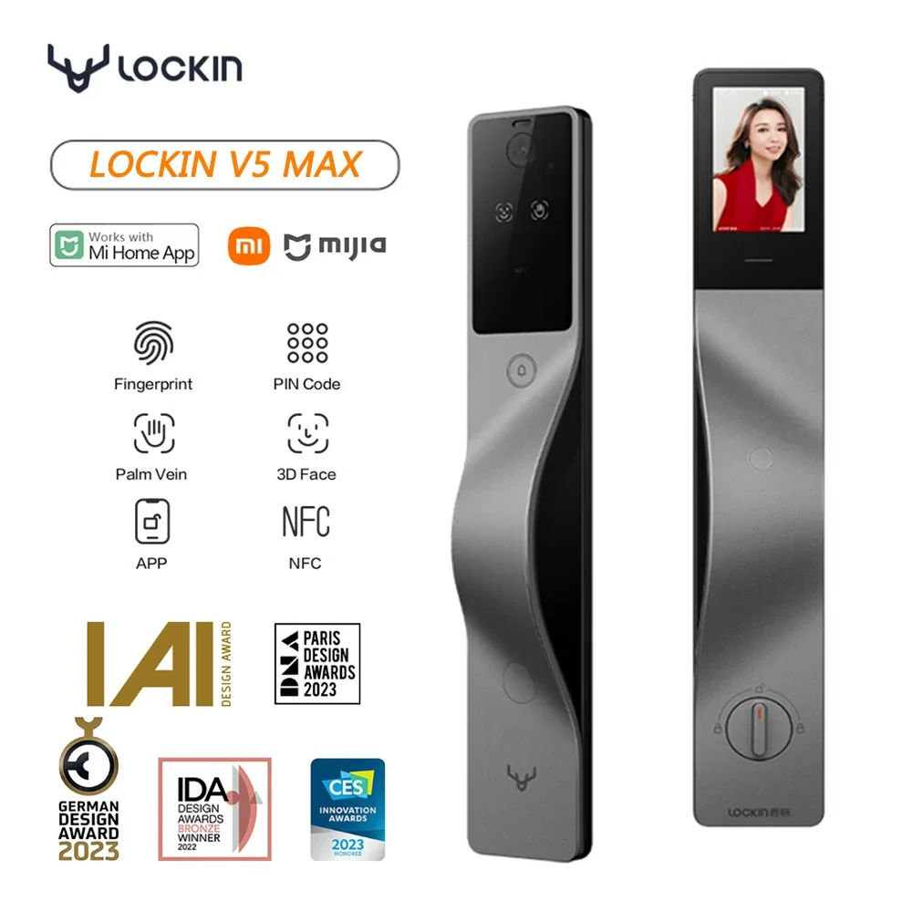 Smart Home Door Lock - Lockin V5 Max 3D Face Recognition