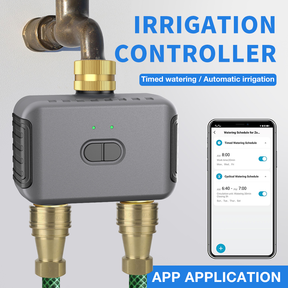 Smart Home Integration - Tuya 2 Zone Watering Timer Garden