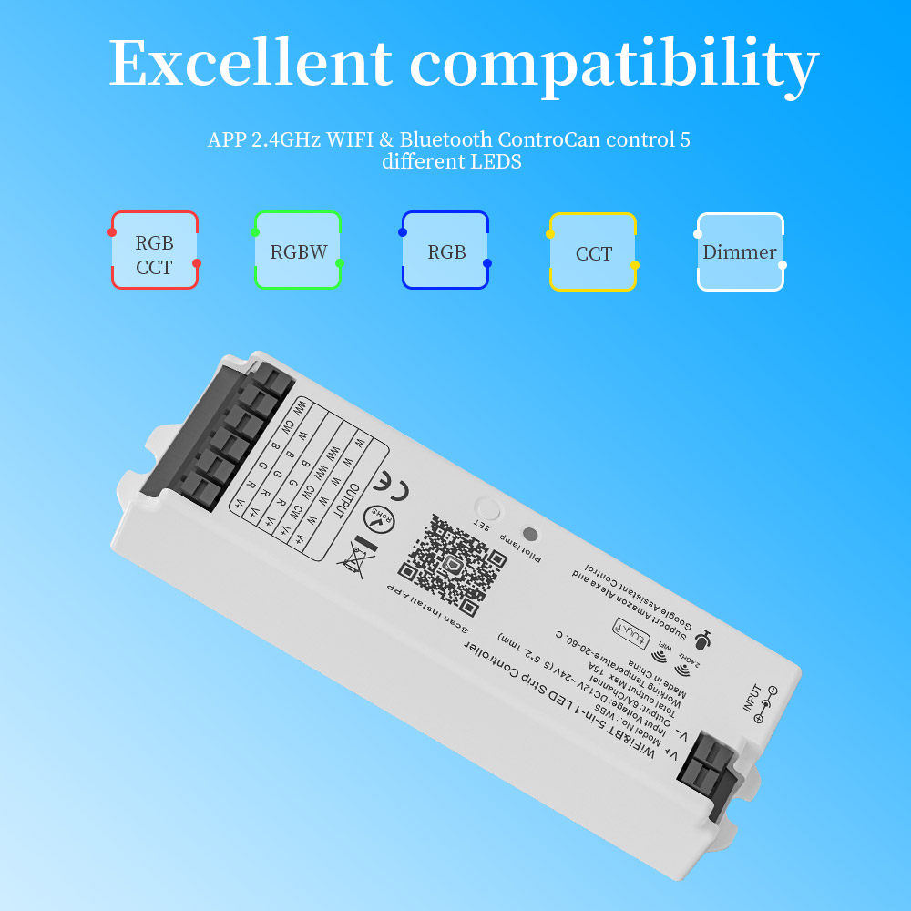 WB5 WiFi  Bluetooth 5 in 1 LED - Wifi Led Dimmer ulasan dan harga