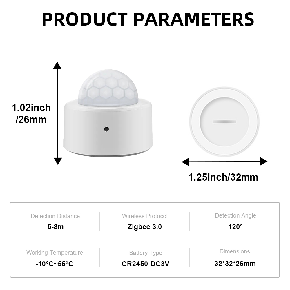 Tuya ZigBee Light Sensor Lumin - Smart Home Integration ulasan dan harga