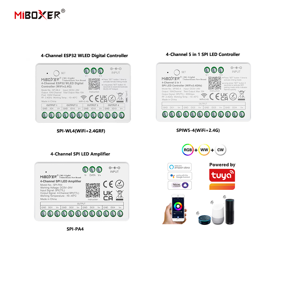 Miboxer SPIW5-4 5in1 SPI LED C - Wifi Led Dimmer ulasan dan harga