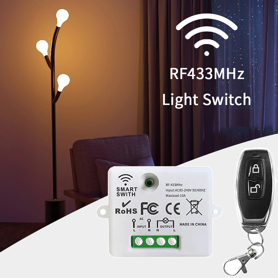 RF 433MHz Wireless Remote Cont - Smart Home Remote Control ulasan dan harga