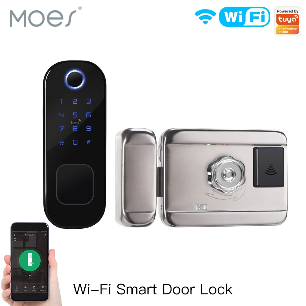 MOES WiFi Tuya Smart Lock Door - Smart Home Door Lock ulasan dan harga