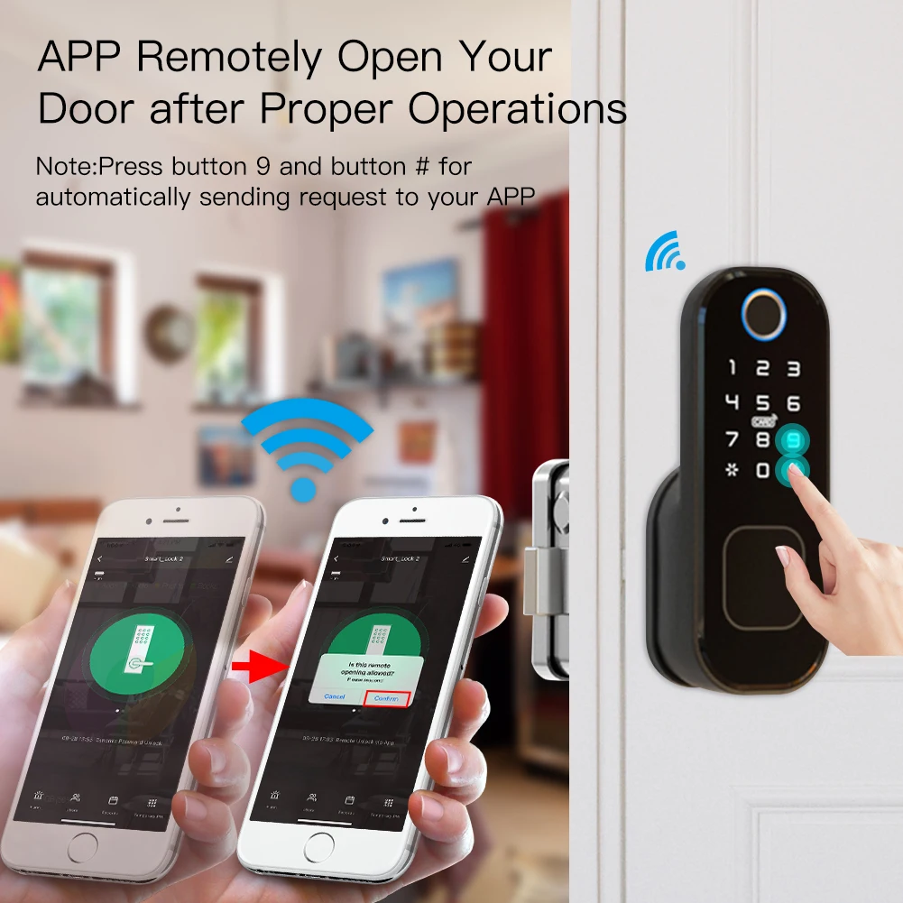 MOES WiFi Tuya Smart Lock Door - Smart Home Door Lock ulasan dan harga