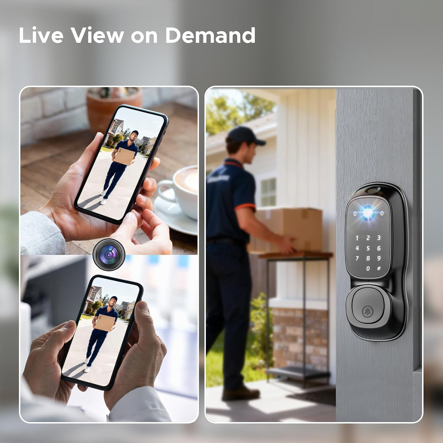 Tuya Wifi Smart Door Lock ‎Cam - Smart Door Lock ulasan dan harga