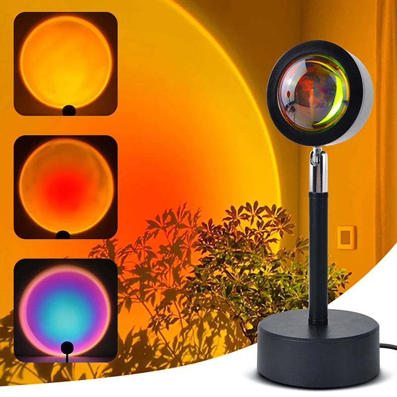 Smart LED Sunset Lamp Colorful - Smart Home Lighting Control ulasan dan harga