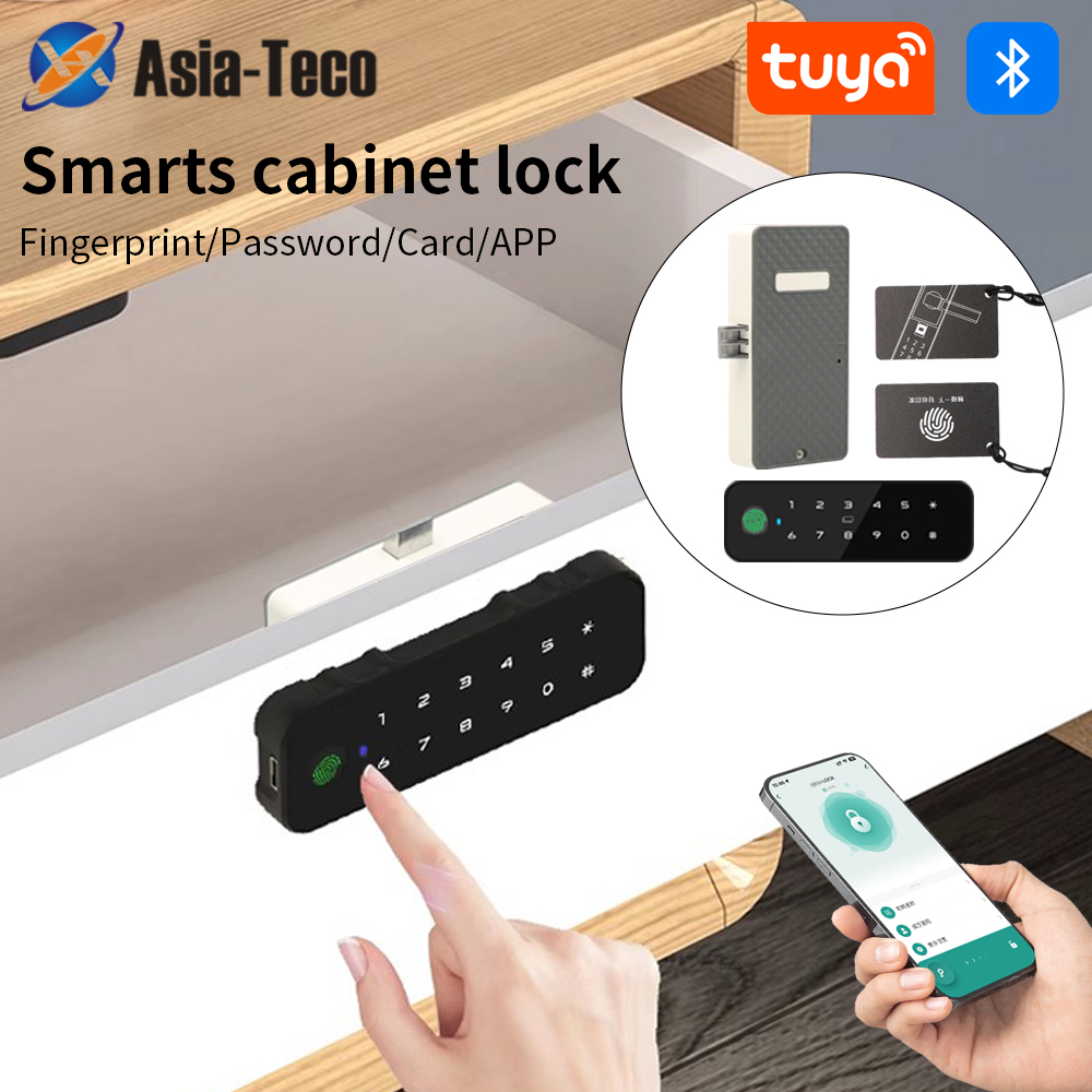 Tuya Bluetooth Smart Wood Cabi - Smart Door Lock ulasan dan harga