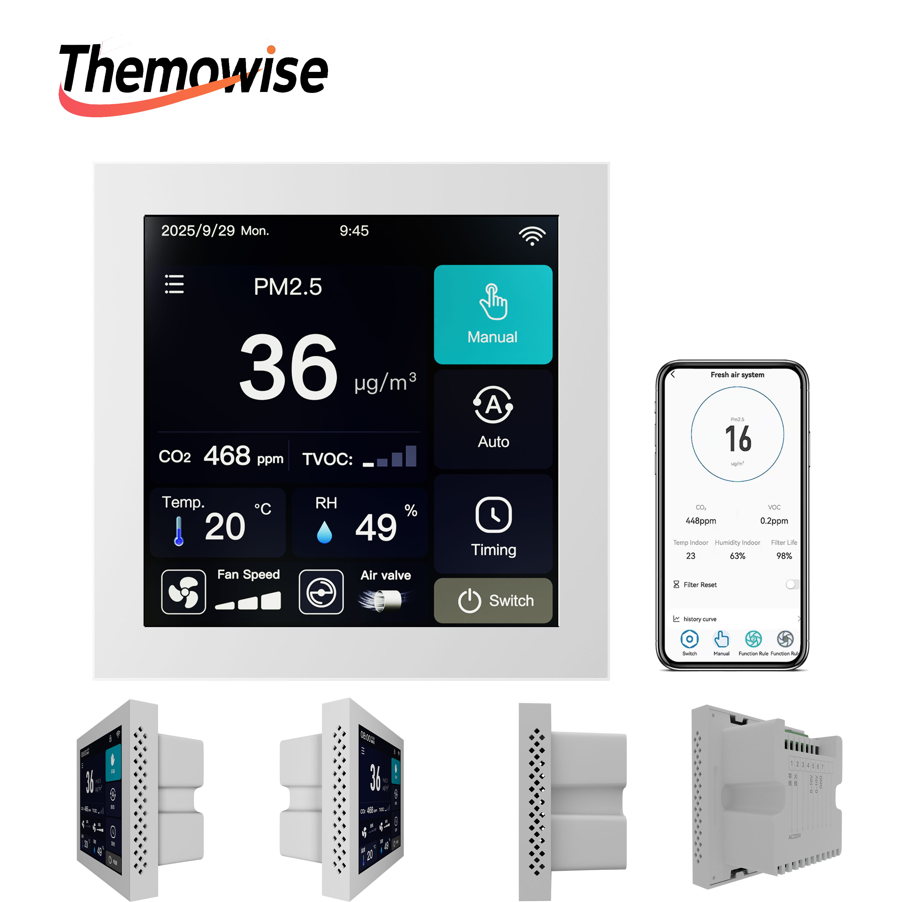 WIFI Home Smart Air Quality Ma - Smart Home Ventilation ulasan dan harga