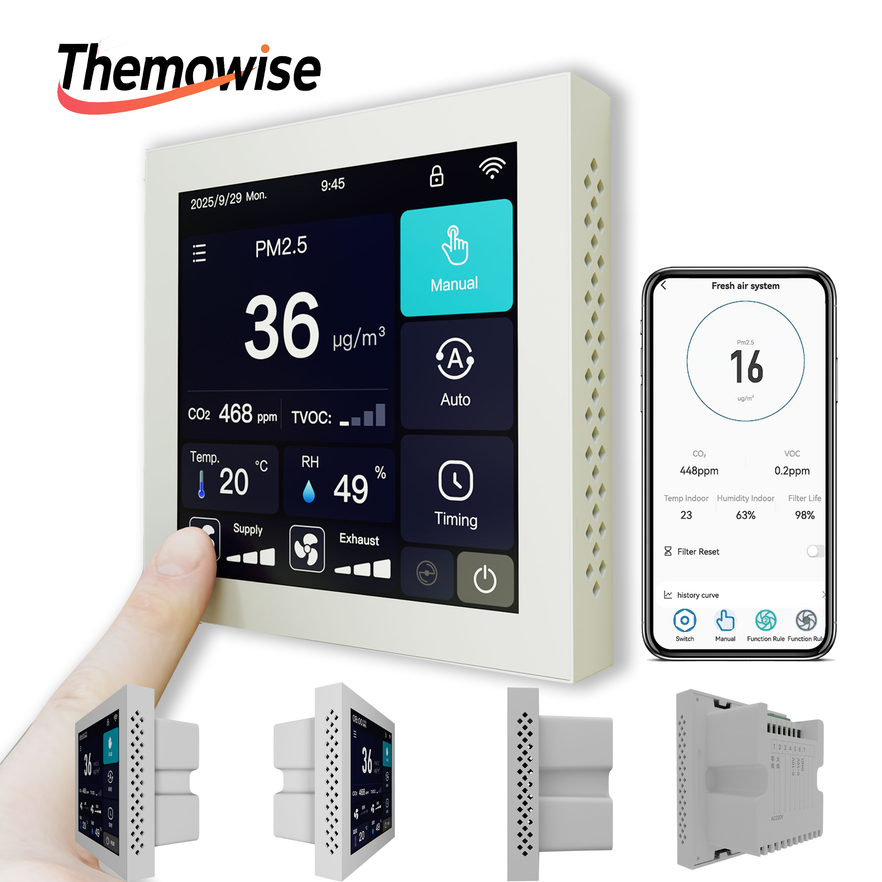 WIFI Home Smart Air Quality Ma - Smart Home Ventilation ulasan dan harga