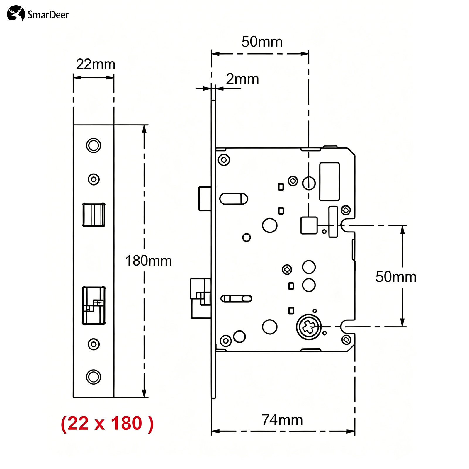 Adaptive Electronic Lock Body  - Smart Home Door Lock ulasan dan harga