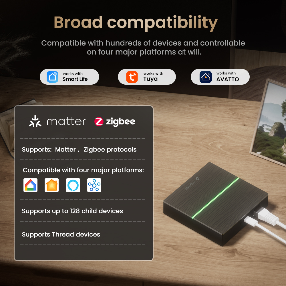 AVATTO Matter Smart Wired Gate - Smart Home Bridge ulasan dan harga