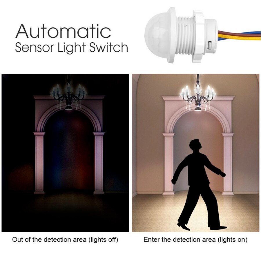 AC 110V 220V Mini Motion Senso - Smart Home Lighting Control ulasan dan harga