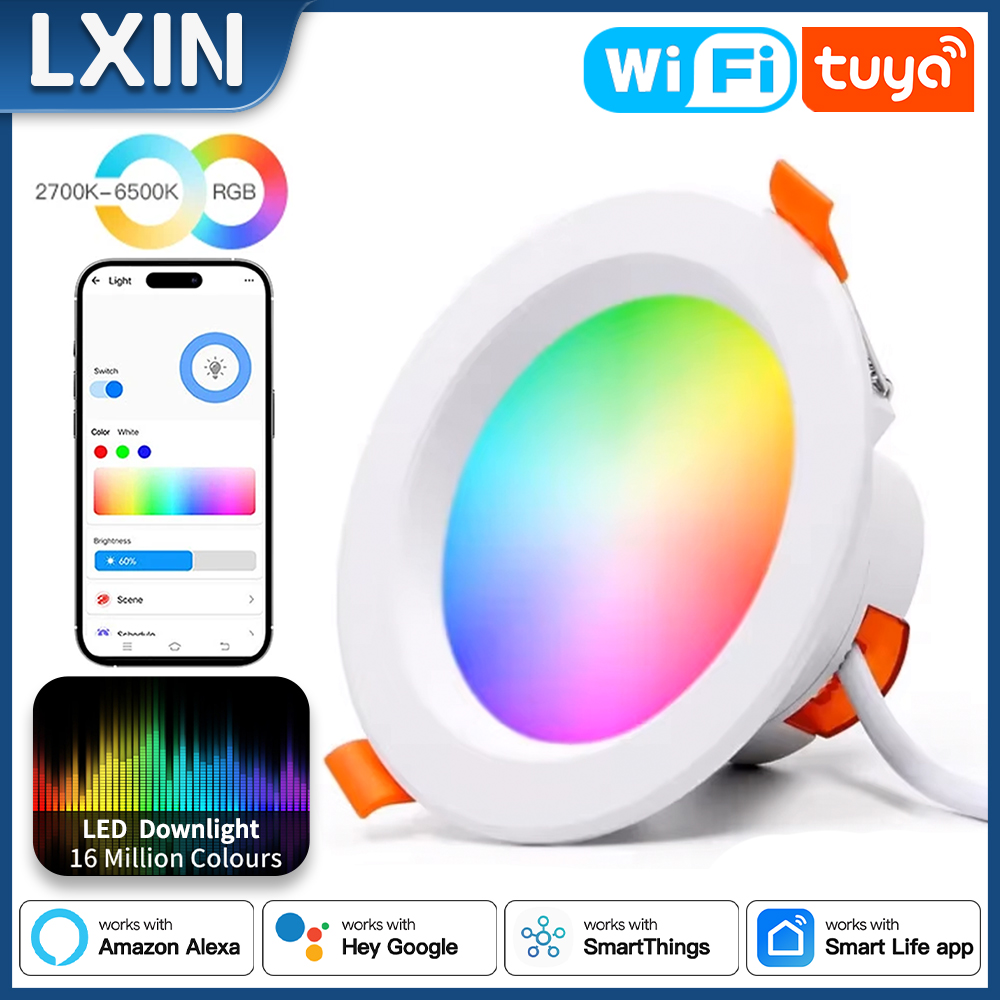 Lxin Tuya Downlight WIFI, 7/9/ - Wifi Led Dimmer ulasan dan harga