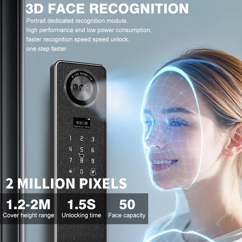 Tuya WiFi Smart Door Lock, Hom - Smart Home Door Lock ulasan dan harga