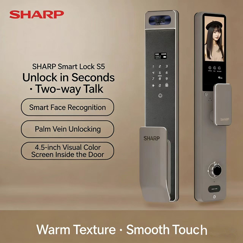 Sharp S5-FV Fully Automatic Sm - Smart Home Door Lock ulasan dan harga