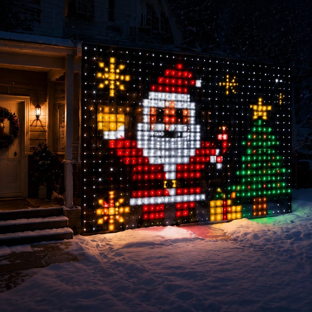LED Pixel Curtain Lights Bluet - Smart Home Lighting Control ulasan dan harga