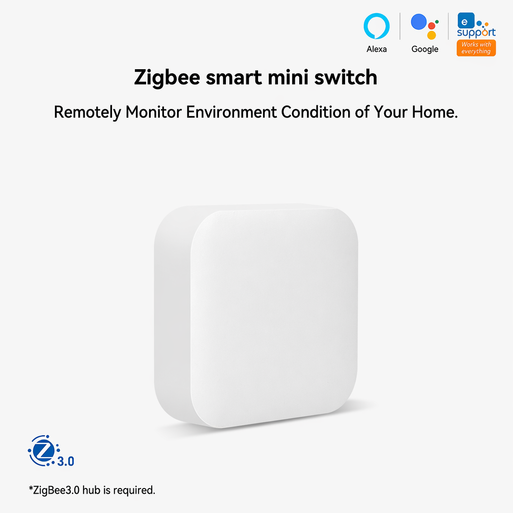 Mini Wireless Switch ZigBee Em - Smart Home Bridge ulasan dan harga