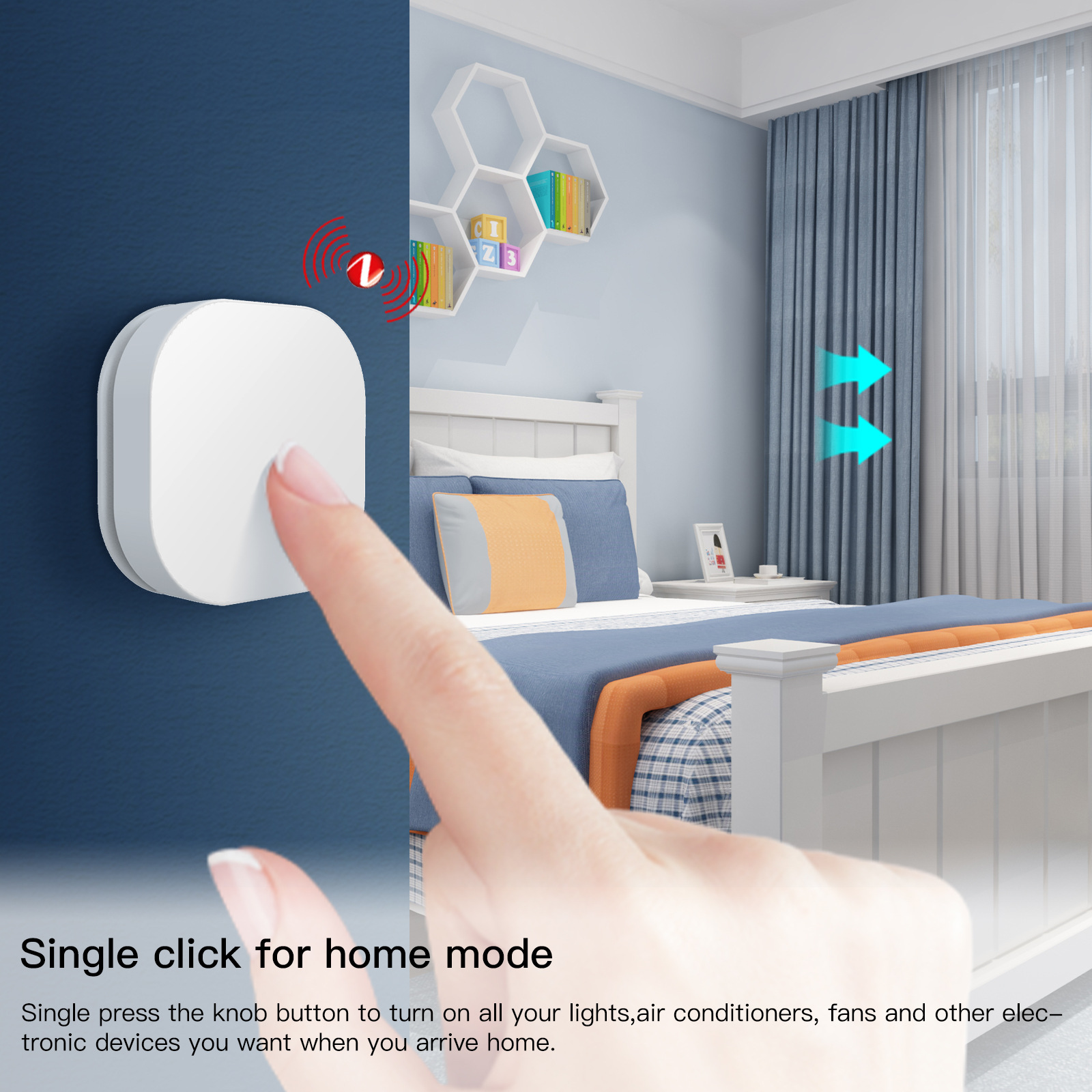 Mini Wireless Switch ZigBee Em - Smart Home Bridge ulasan dan harga