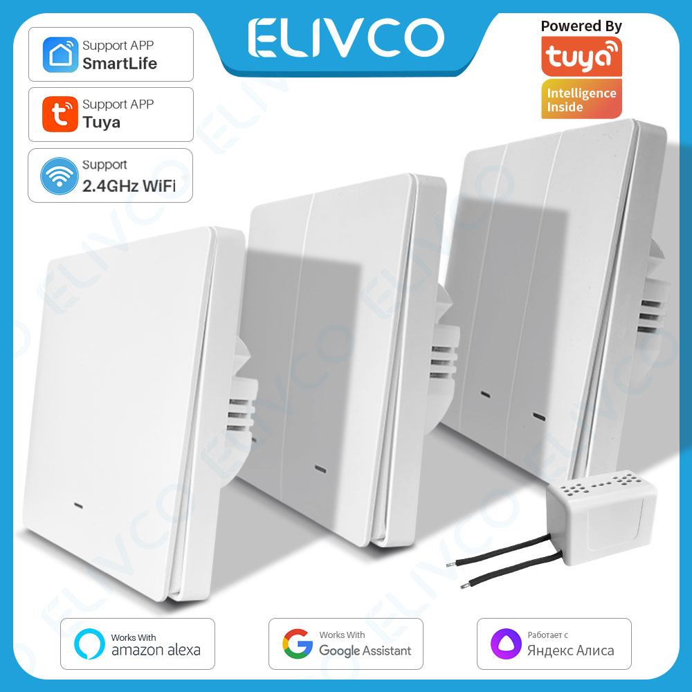 Tuya Wifi Smart Switch No Neut - Smart Home Lighting Control ulasan dan harga