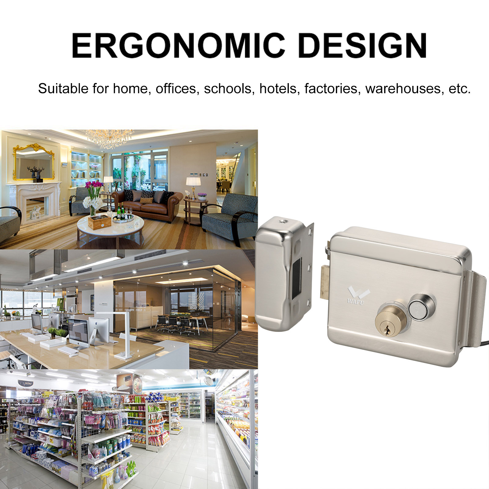 WAFU Smart Electric Gate Door  - Smart Home Door Lock ulasan dan harga