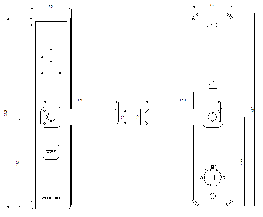 Advanced Digital Double Sided  - Smart Door Lock ulasan dan harga