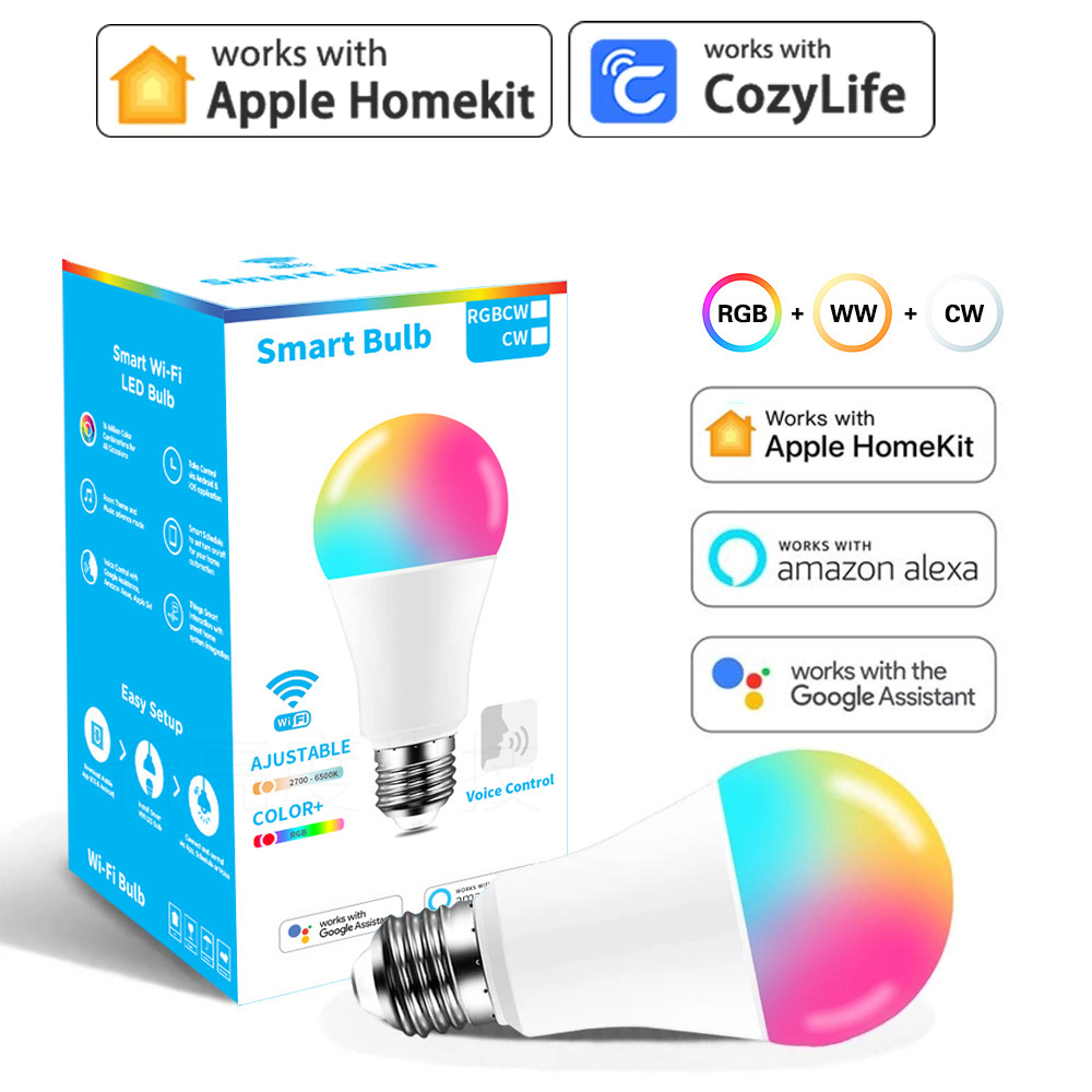 9W WiFi Homekit Light Lamp E27 - Wifi Led Dimmer ulasan dan harga
