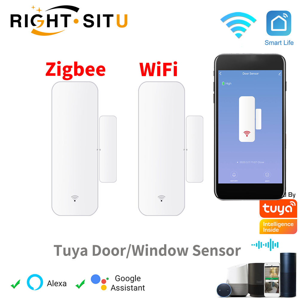Tuya WiFi Zigbee Door Window S - Smart Home Remote Control ulasan dan harga