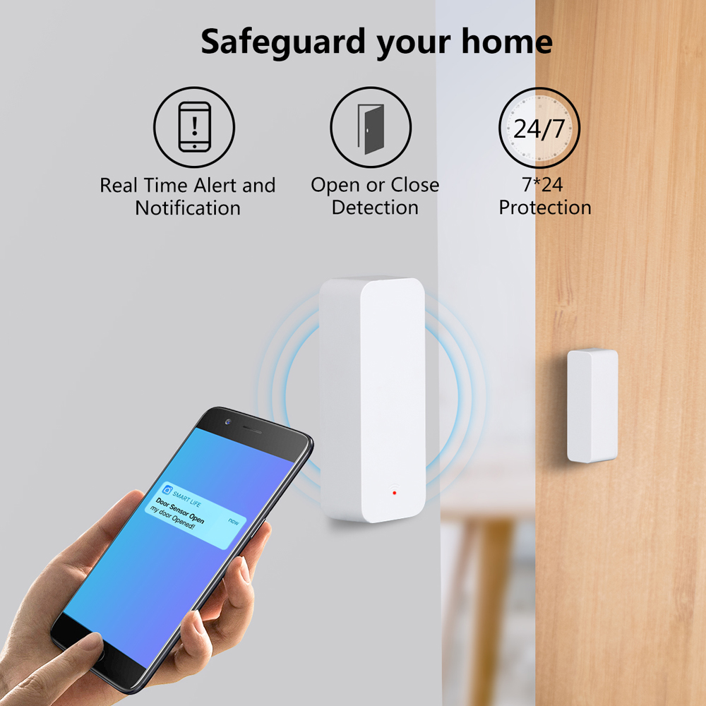 Tuya WiFi Zigbee Door Window S - Smart Home Remote Control ulasan dan harga