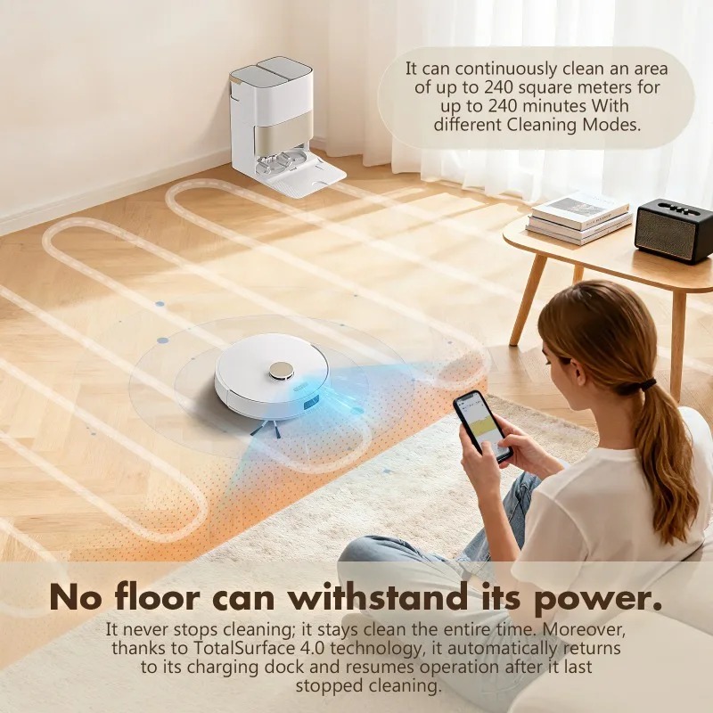 Robotic Vacuum Cleaner, Wet Dr - Smart Home Remote Control ulasan dan harga