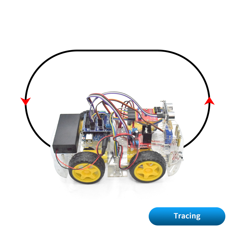 4WD Smart Robot Car Chassis Ki - Smart Home Keyestudio ulasan dan harga