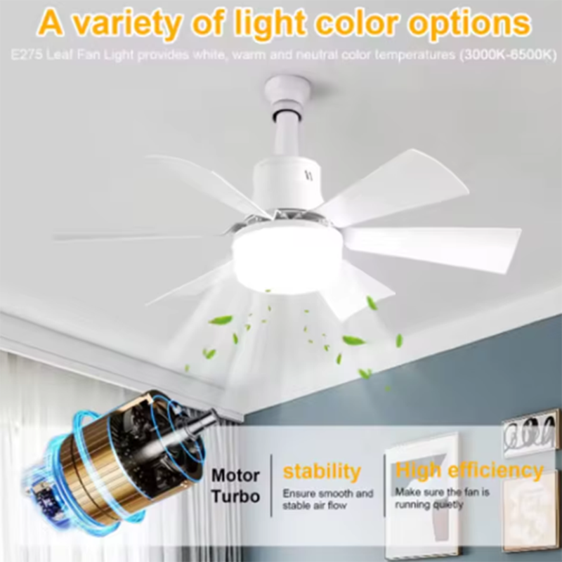 40W E27 LED Ceiling Fan Light  - Smart Home Ventilation ulasan dan harga