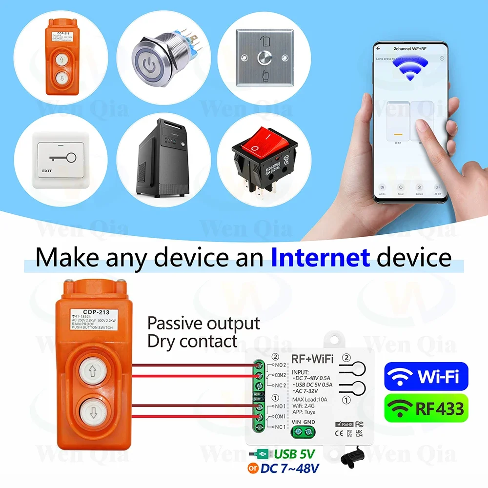 2CH Smart Light Switch Tuya,Wi - Smart Home Ventilation ulasan dan harga