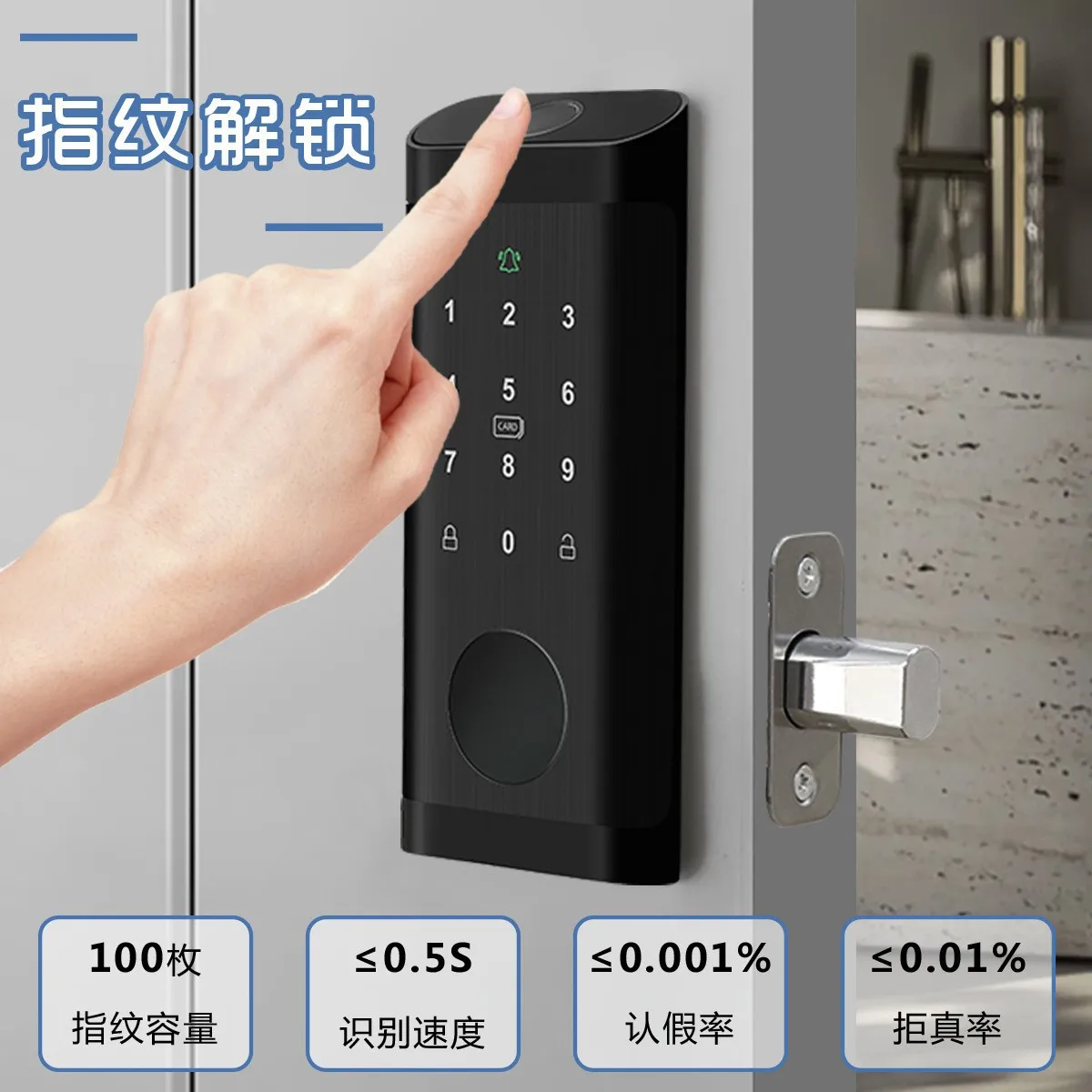 Fingerprint Lock Waterproof Tu - Smart Home Door Lock ulasan dan harga