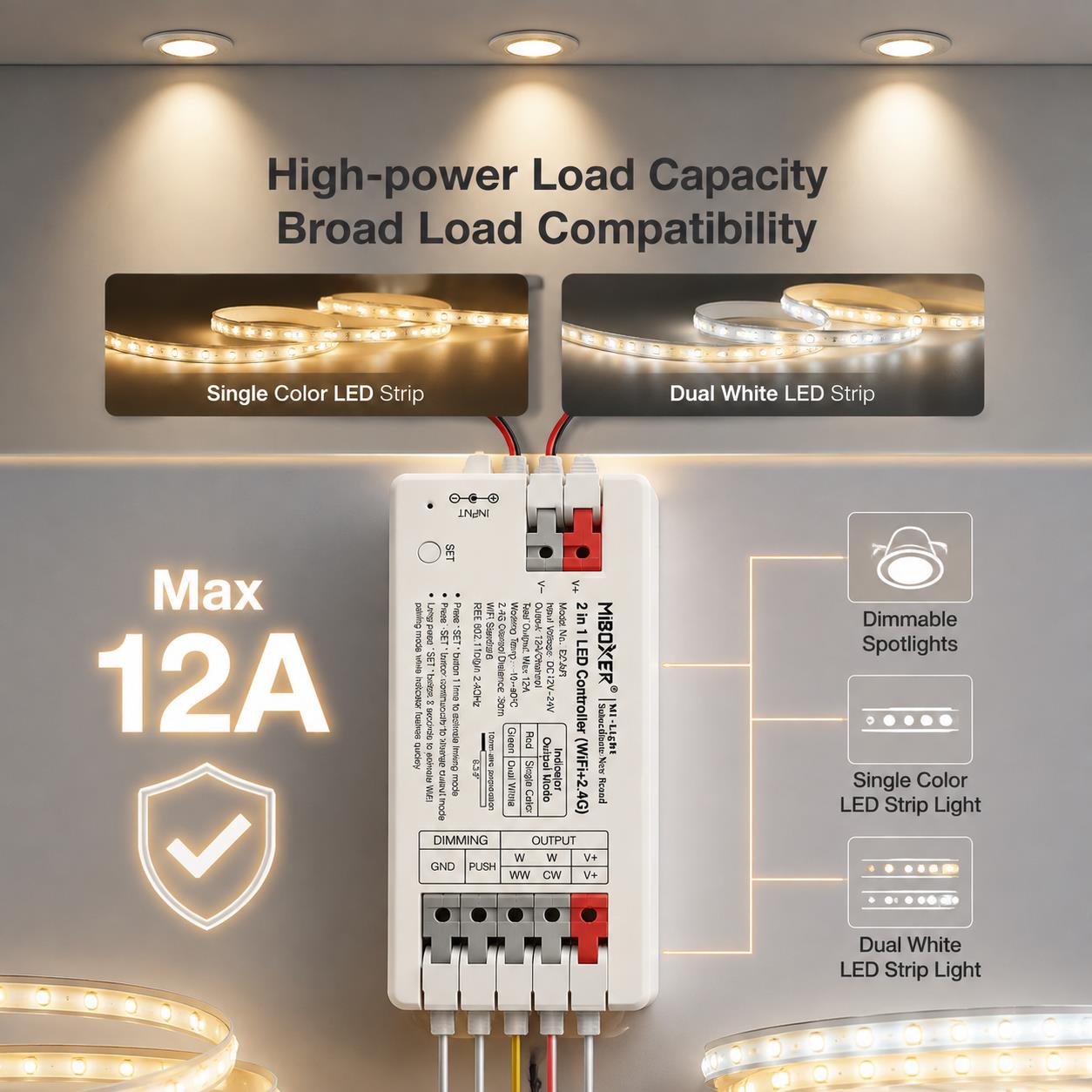 Miboxer E2-WR K1 PUSH3 PUSH3-2 - Wifi Led Dimmer ulasan dan harga
