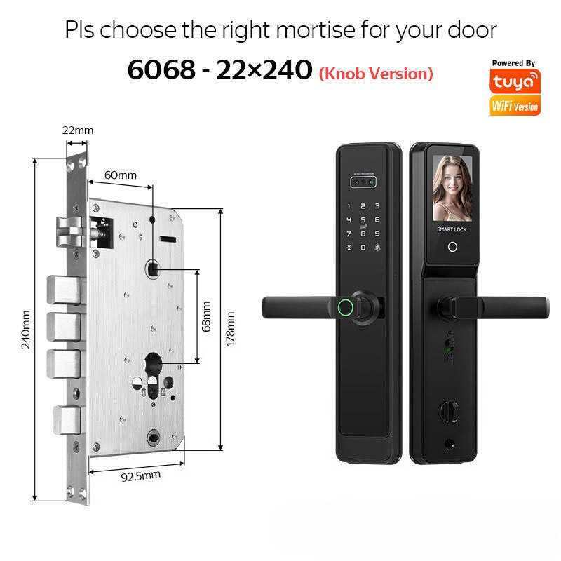 EGFirtor Semi-automaticTuya Fi - Smart Home Door Lock ulasan dan harga