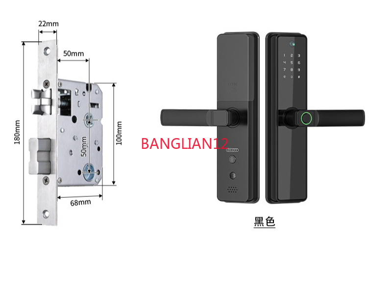 New semi-automatic anti-theft  - Smart Door Lock ulasan dan harga