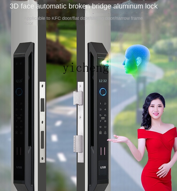 cc29Automatic Broken Bridge Al - Smart Door Lock ulasan dan harga